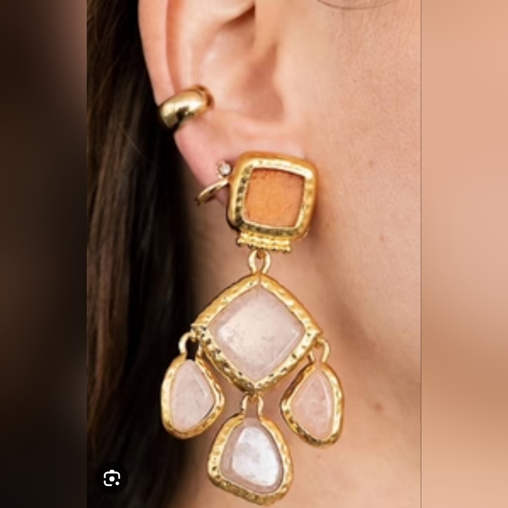 NWT: Sea Glass Statement Earrings For Anthropologie